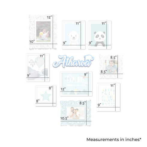 Blue Sky Theme - Nursery Gallery Wall